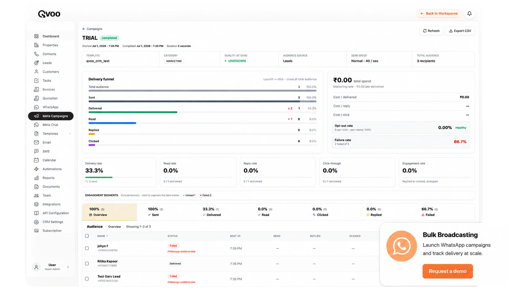 Broadcasting Web Interface
