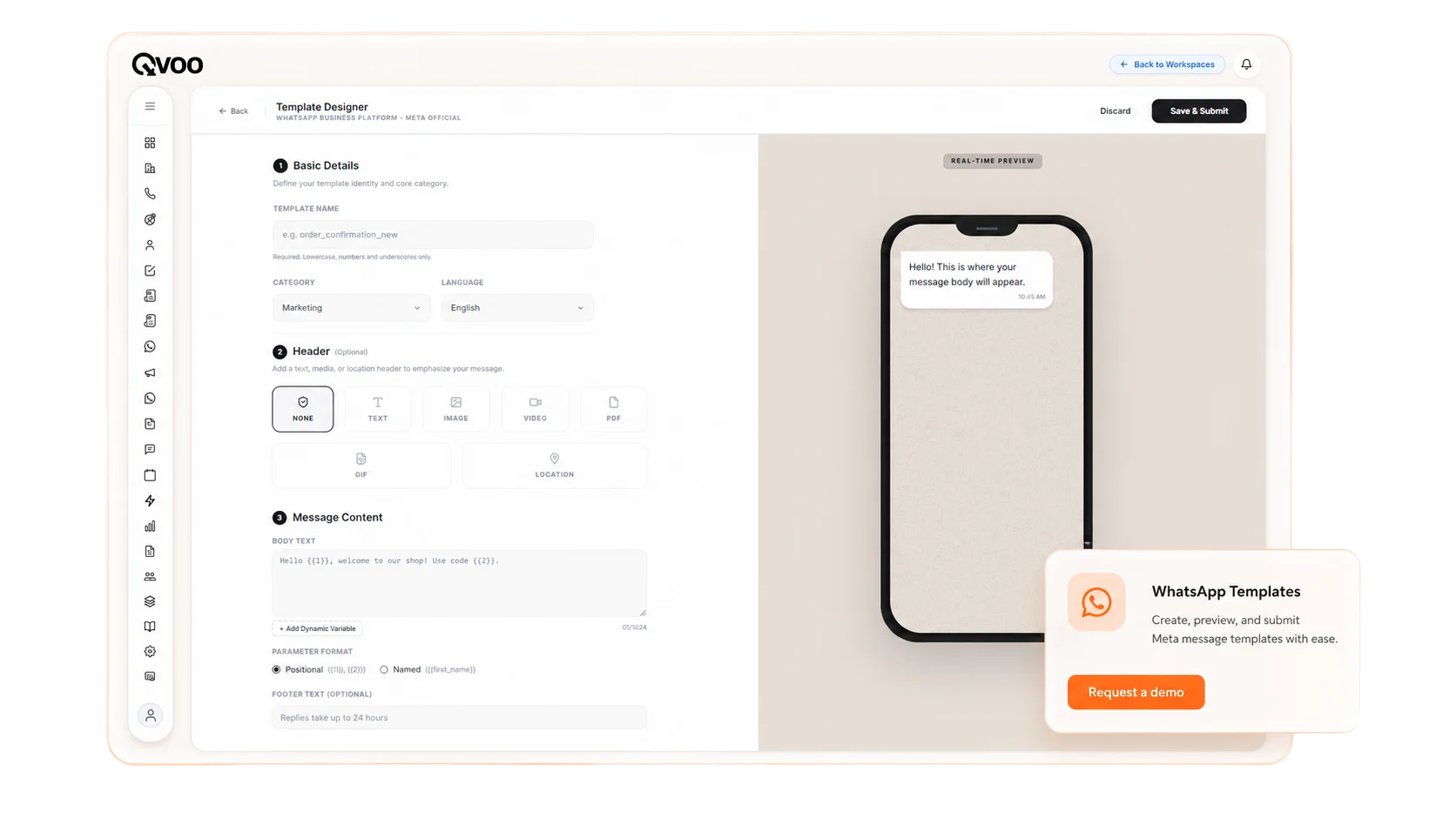 WhatsApp Templates Web Interface